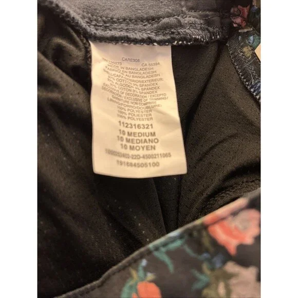 Lee Women's Skort Skirt Mid Rise Regular Fit Cargo Pockets Size 10 M Floral - Picture 3 of 16